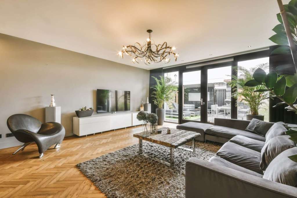 Bright apartment interior ready for detailed cleaning